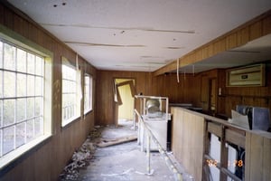 A sad sight. The Concession stand-vandalized.