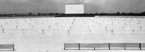 This is but one of the three screens at the McLendon Triple, one of the largest drive-ins ever built.