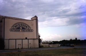 screen tower and entrance; taken July 22, 2000