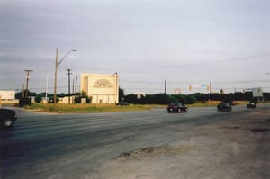 This is the Mission 4 Drive-In from across the street. If you look closely, you can see all 4 screens in this picture.