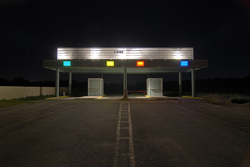The ticket booth