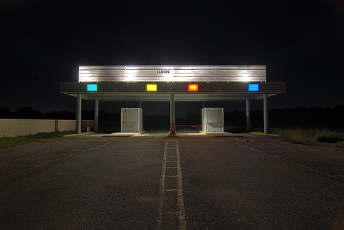 The ticket booth