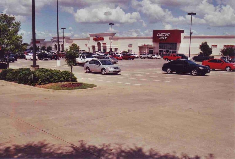 This shopping center replaced the drive-in