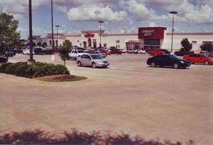 This shopping center replaced the drive-in