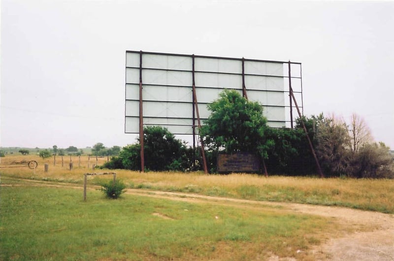 screen tower, marquee, and exit