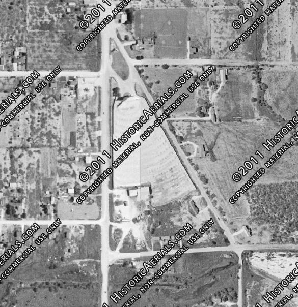aerial view in 1955