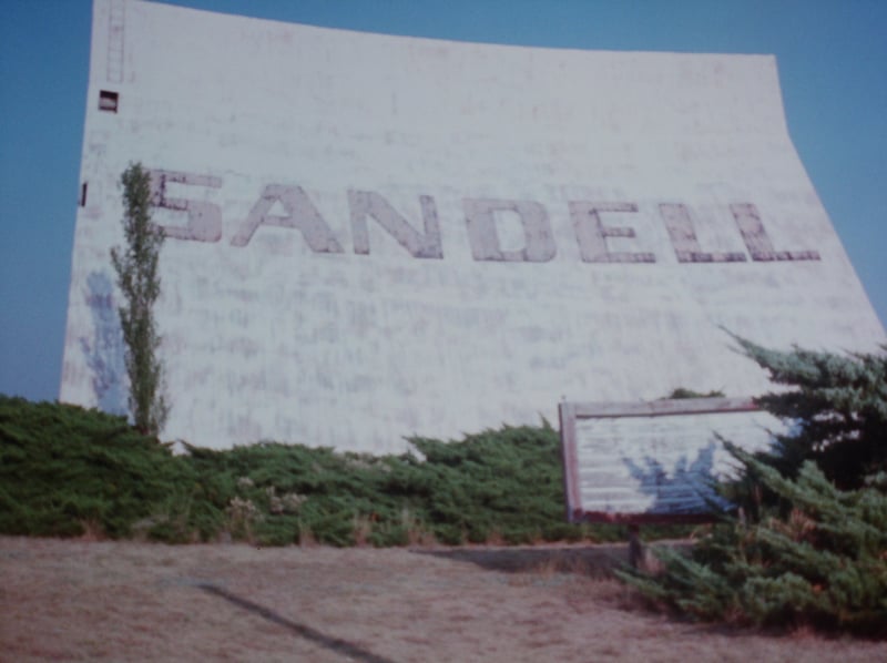 Marquee & Back of Screen a Few years before the Re-opening