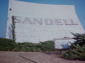 Marquee & Back of Screen a Few years before the Re-opening