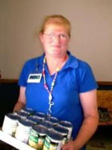 SkyVue supporting the community during a Food Drive.