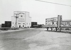 The Sky Vue Drive-In during the west Texas premiere of "Francis Goes to West Point."