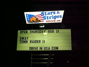 Grand opening photo--
Theatre marquee