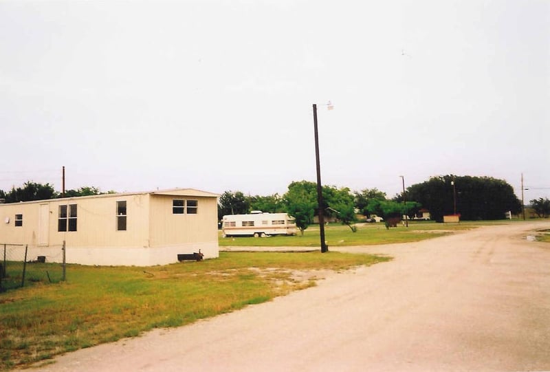 The trailer in the foreground, to the left is about where the concession stand used to be.