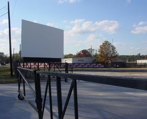 This is Their first screen. A second, bigger one will be built opposite this one. Thank you Kathy, for the info. (: