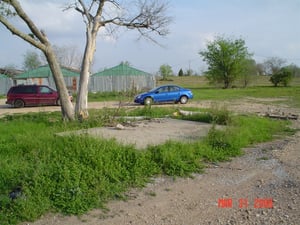 This might have been the slab for the ticket booth.