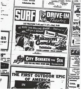 Newspaper advertisement from the July 1, 1953 editon of the Port Arthur News.