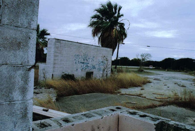 Backside of Marquee, taken from inside remains of Photo Booth.