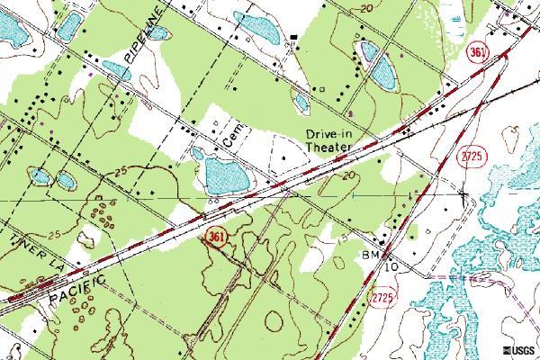 a map to the drive in theater