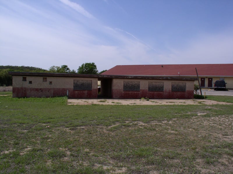 A Front shot of the Concessions Stand/Projection Room..