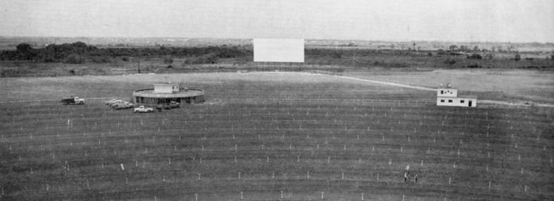 A wideview of the main screen at the Telephone Road when it was brand-new.