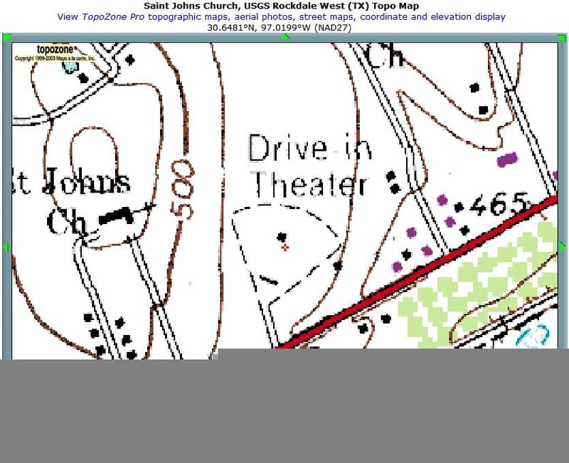 A Walmart was built in the area where the Reel Drive-In was located. As indicated in a separate update I submitted, more information can be found at the following website near the bottom of the page :: 

http://www.rootsweb.com/~usgenweb/tx/milam/rockda