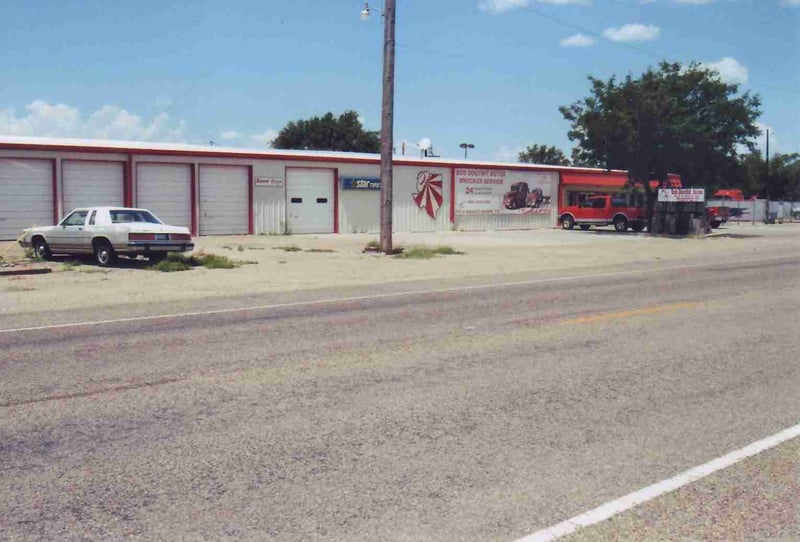 The drive-in site is now occupied by an auto parts business, Bob Douthit Auto Parts