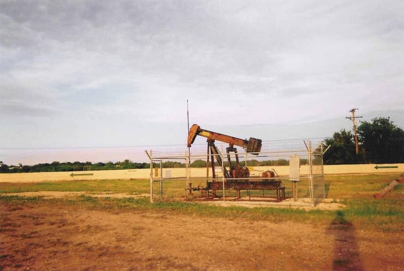 This is a close-up of the pump jack located near the ticket booth.