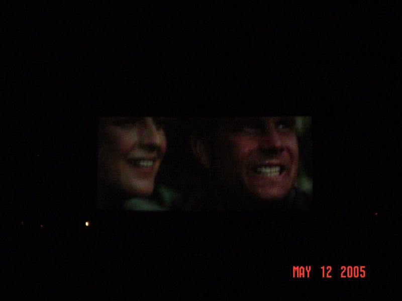 This is the movie "Twister." They brought back a classic from 1996. Sorry, I wasn't able to get any good photos of a "twister."