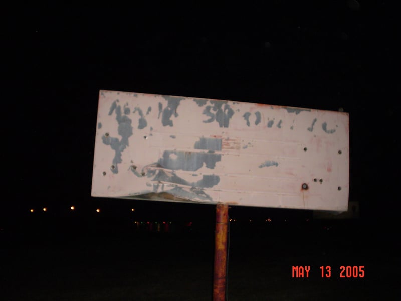 This is an old "Now Showing" sign that was used in the early 80's before the theater closed for about 20 years.