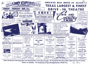 Granding opening ad on June 21st, 1956