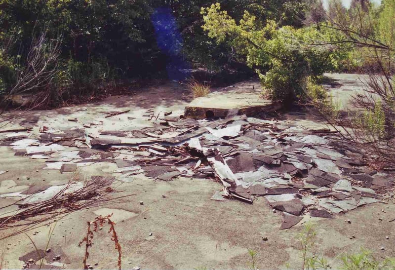 Former ticket booth area