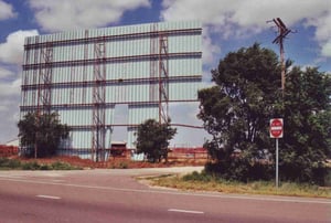 Back of screen tower seen from Hwy. 60