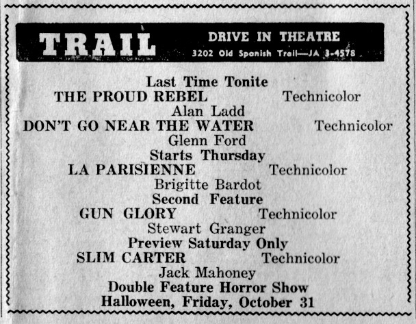 Trail Drive-In ticket