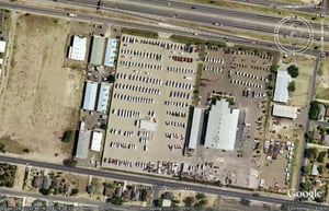 Aerial view of former drive-in site