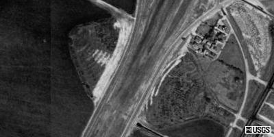 Viking Twin from Airel View 1995. Seems there is roadway over the old location;Ayers Rd