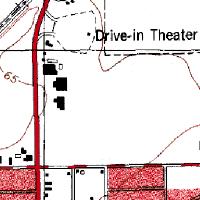 usgs topo map showing where DI was located