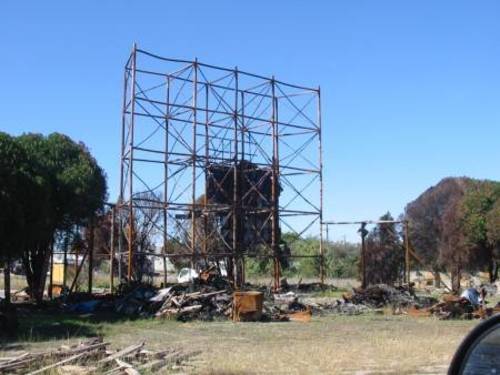 Screen remains from the field