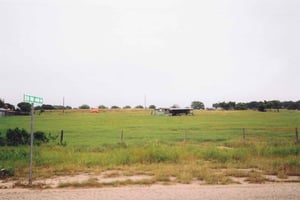 In the foreground, you can see where the entrance driveway used to be.