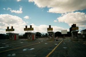 Entrance lanes with box offices