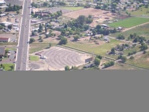 Sunset Drive-in, Highway 40, Vernal, Utah.
Picture taken from the air in a Cessna 172 leaving Vernal, going back to Vancouver, Canada.