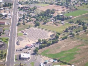 Sunset Drive-in, Highway 40, Vernal, Utah.
Picture taken from the air in a Cessna 172 leaving Vernal, going back to Vancouver, Canada.