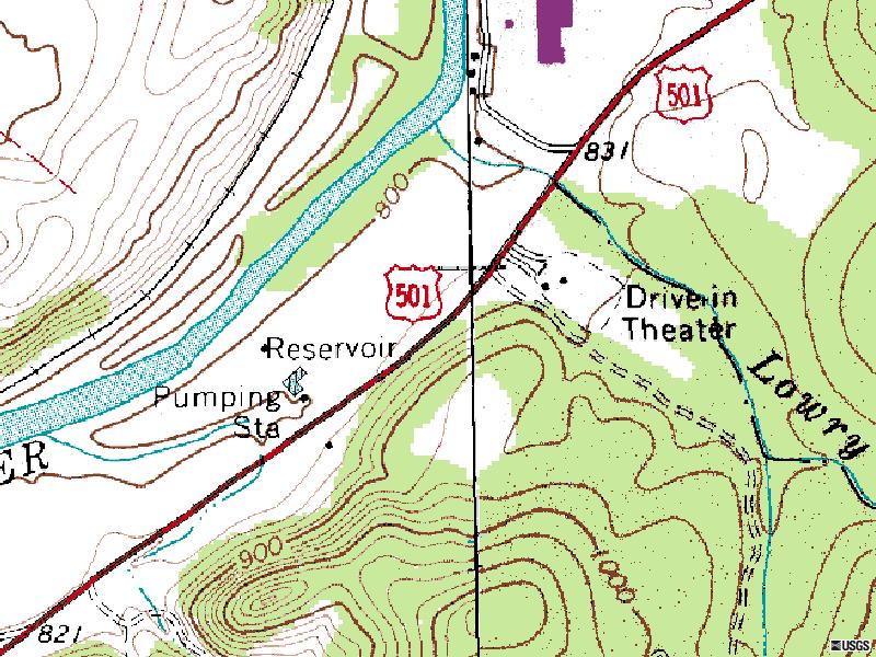 former site-South on US-501