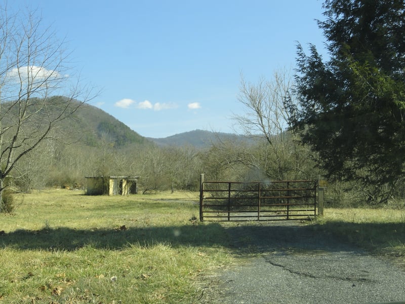 entrance and snack bar remains