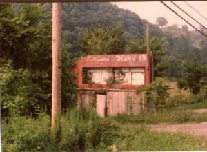 marquee, in dilapadated shape (from driveintheater.com)