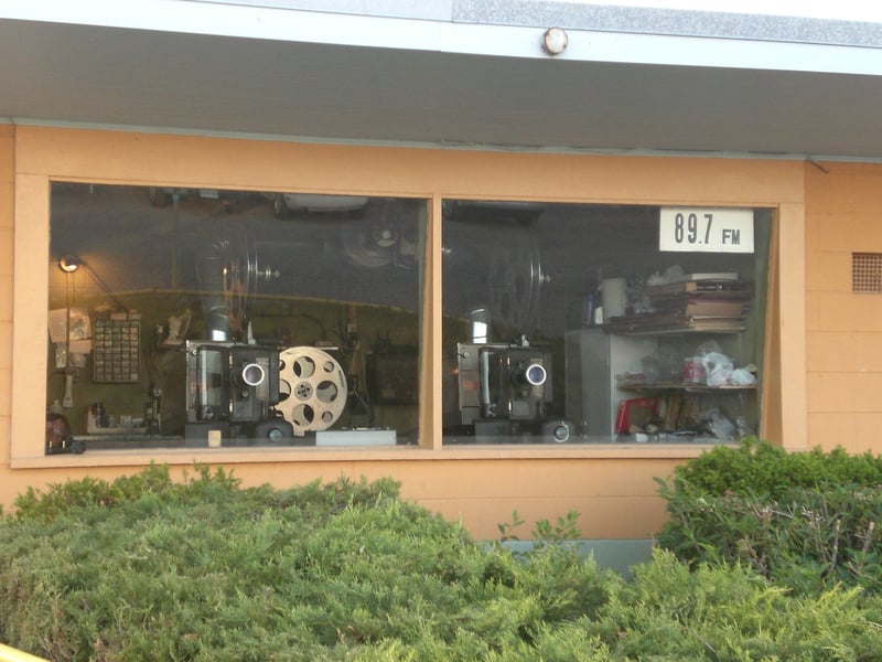 projection booth for the main screen