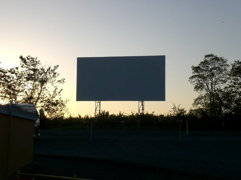 second screen at dusk