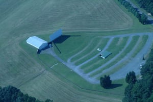 Fork Union Driv-in from the air.
