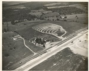 Aerial photo from early 50's when Hull's D-I was still Lee Drive-In Theatre