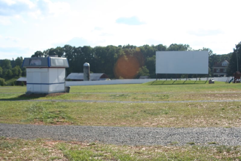 Ticket booth and screen