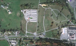 Google Earth image of former site