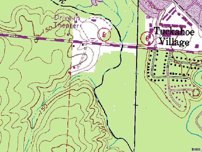 TerraServer map of former site off of Patterson Ave